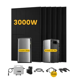 EcoFlow EcoFlow Stream Ultra, Solaranlage mit Speicher, mit 6 x 500W Bifazialen Solarmodulen, by Powerness - Stream Ultra + Stream AC Pro | 3840Wh / 1 x Smart Meter / Selbstabholung – Produktbild 1 von 1