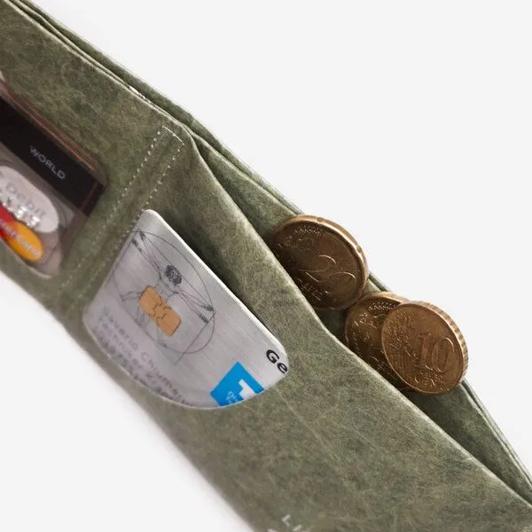 paprcuts paprcuts RFID Portemonnaie, Faultier | ligarti koop (grün), – Produktbild 4 von 4