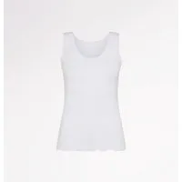CASAGiN CASAGiN Gerafftes Tanktop mit weiten Schultern aus TENCEL, Weiss, – Produktbild 1 von 1