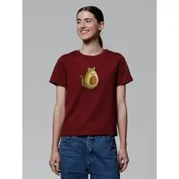 watapparel watapparel T-Shirt Frauen Avocato, Burgundy, – Produktbild 1 von 1