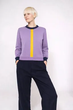 ein garten Studios ein garten Studios Colorblock Shirt aus Bio-Baumwolle und Tencel – Produktbild 1 von 1
