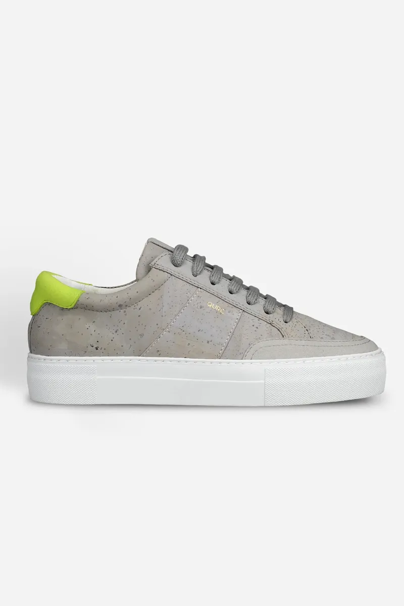 QURC QURC Herren vegan Sneakers Fragment Low Sg Tennis, Grau, – Produktbild 2 von 2