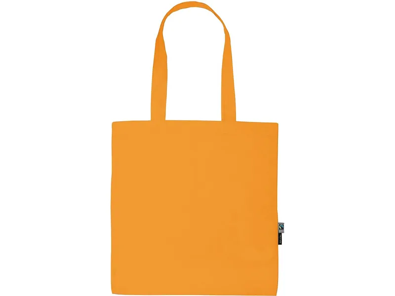 Neutral Neutral Bio-Baumwoll-Tragetasche mit langen Henkeln, Okay orange, – Produktbild 1 von 1
