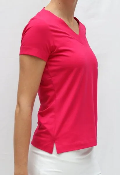 ESPARTO ESPARTO V-Shirt Farishta, Raspberry, – Produktbild 3 von 4
