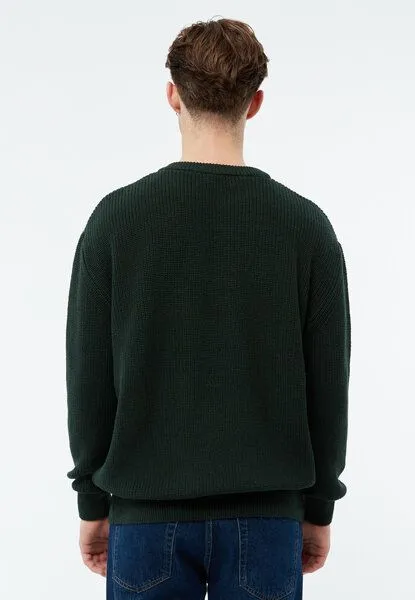 Givn Berlin Givn Berlin Strickpullover Brendan, Bottle green, – Produktbild 2 von 4