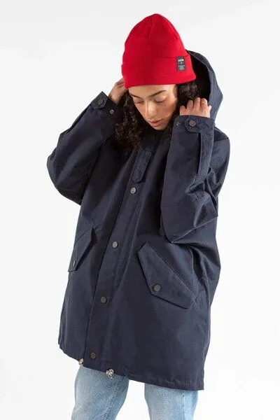 JECKYBENG JECKYBENG The LADIES COAT - Damenjacke aus Bio-Baumwolle, Dark navy, – Produktbild 4 von 4