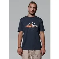 watapparel watapparel T-Shirt Unisex Mountains & Moon, India ink grey, – Produktbild 1 von 1