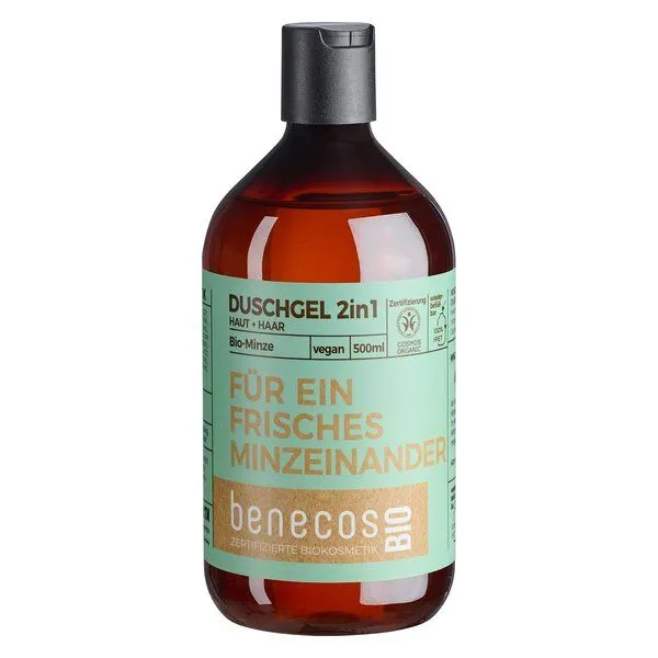 Benecos Benecos BenecosBIO Mint To Be Duschgel – Produktbild 3 von 3