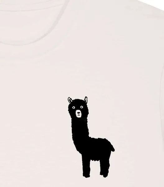 päfjes päfjes GuckGuck Alpaka - Fair Wear Männer / Unisex Bio T-Shirt, Natur, – Produktbild 4 von 4