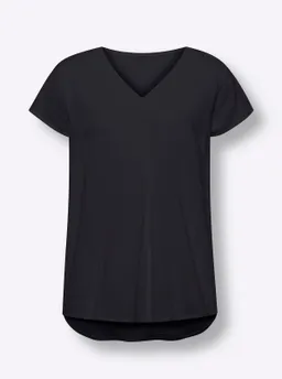 heine Kurzarm-Bluse schwarz – Produktbild 1 von 1