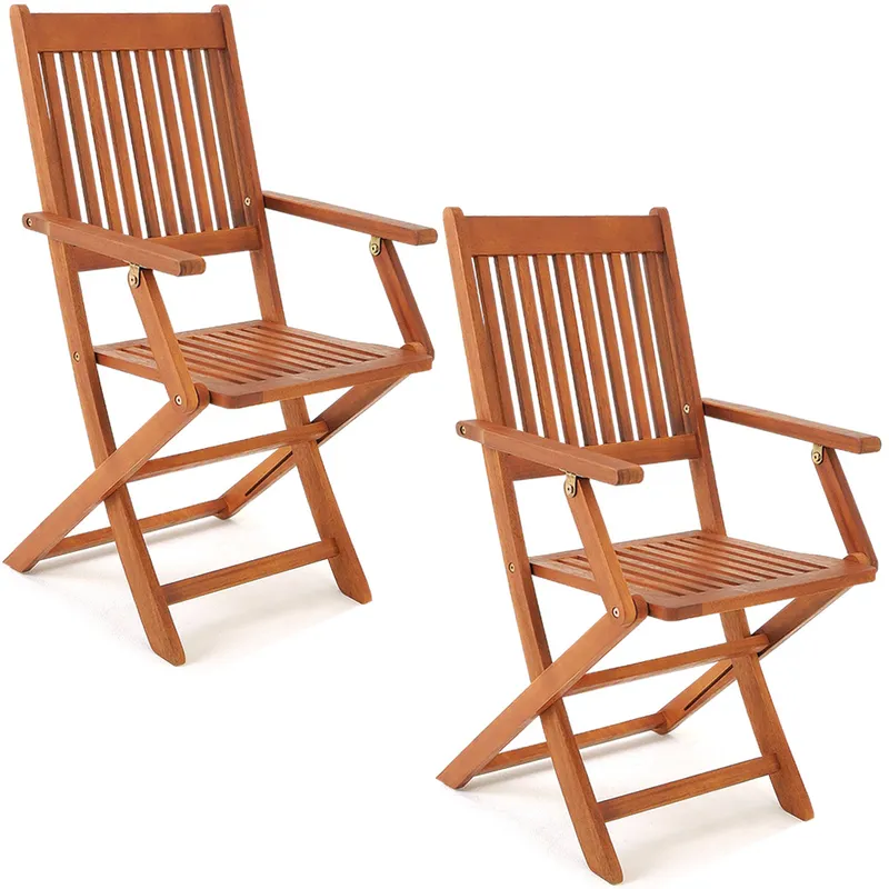 Casaria® Casaria Casaria Gartenstuhl Sydney 2er-Set Akazie – Produktbild 1 von 1