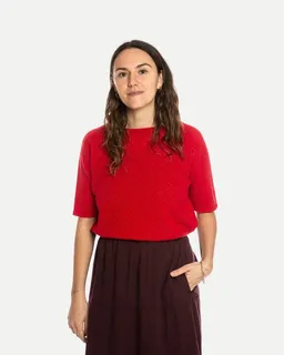 MATONA Matona T-Shirt | Pointelle T-Shirt | aus extrafeiner Merinowolle | GOTS-zertifiziert – Produktbild 1 von 1
