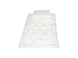 HANS NATUR Baby- und Kinderschlafset Cellulosefaser waschbar Bettdecke 100x135cm, Flachkissen 40x60cm – Produktbild 1 von 1