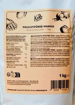 KoRo Fruchtpüree Mango 1 kg – Produktbild 1 von 1
