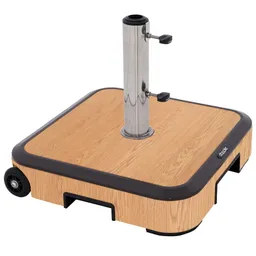 Doppler Doppler Sonnenschirmständer "Alu Wood" mit Rollen, 50 kg – Produktbild 1 von 1
