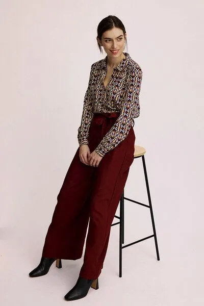 Tranquillo Tranquillo Bluse aus EcoVero™ Viskose, Ethno, – Produktbild 4 von 6