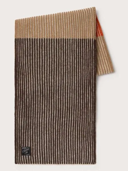 thinking mu thinking mu Unisex Schal - Ghede - aus Wolle, Brown annapurna (mehrfarbig), – Produktbild 3 von 4
