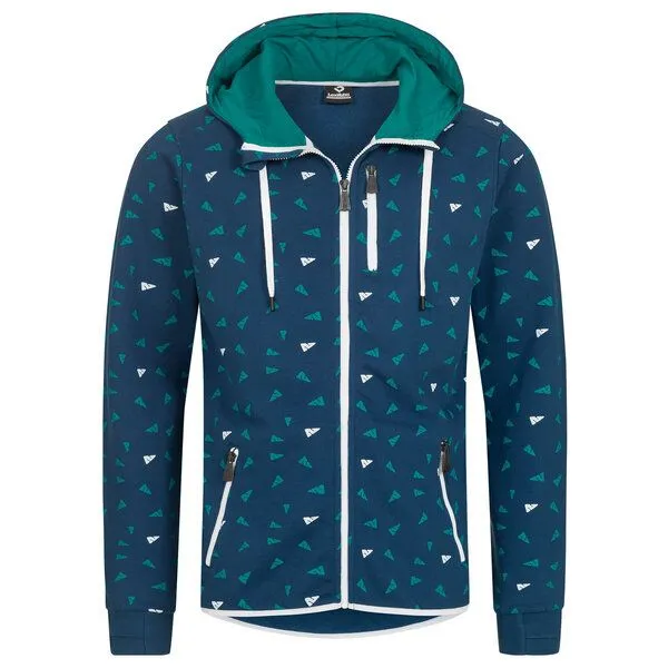 Lexi&Bö Lexi&Bö Speleo Zip Hoodie Herren, Poseidon (blau), – Produktbild 1 von 1