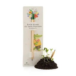 Die Stadtgärtner Die Stadtgärtner Bleistift mit Samenkapsel & Wildblumen-Saatgut | HB Bleistift zum Schreiben & Einpflanzen | Wächst nach Gebrauch weiter | Kreative Geschenkidee für Kinder, Schule & Schulalltag – Produktbild 1 von 1