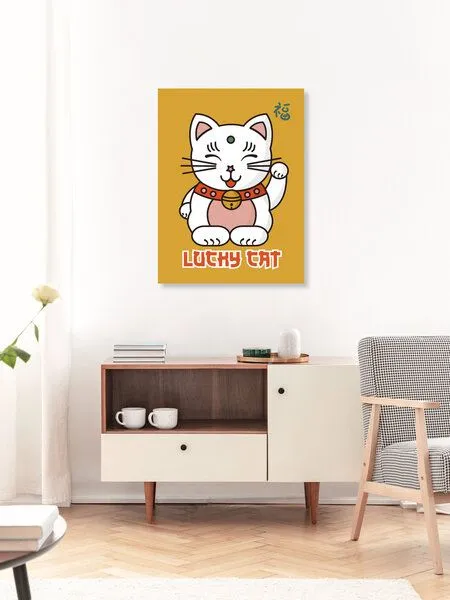 Photocircle Photocircle Poster / Leinwandbild - Lucky Cat no2 – Produktbild 3 von 4