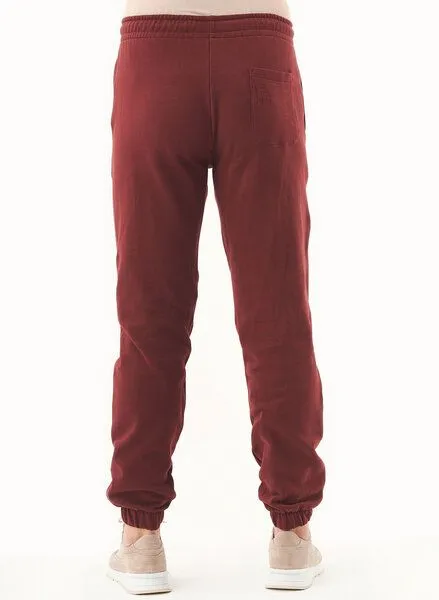 ORGANICATION ORGANICATION ESSENTIALS - PARSSA - Soft Touch Sweathose aus Bio-Baumwolle, Rot(bordeaux), – Produktbild 4 von 4