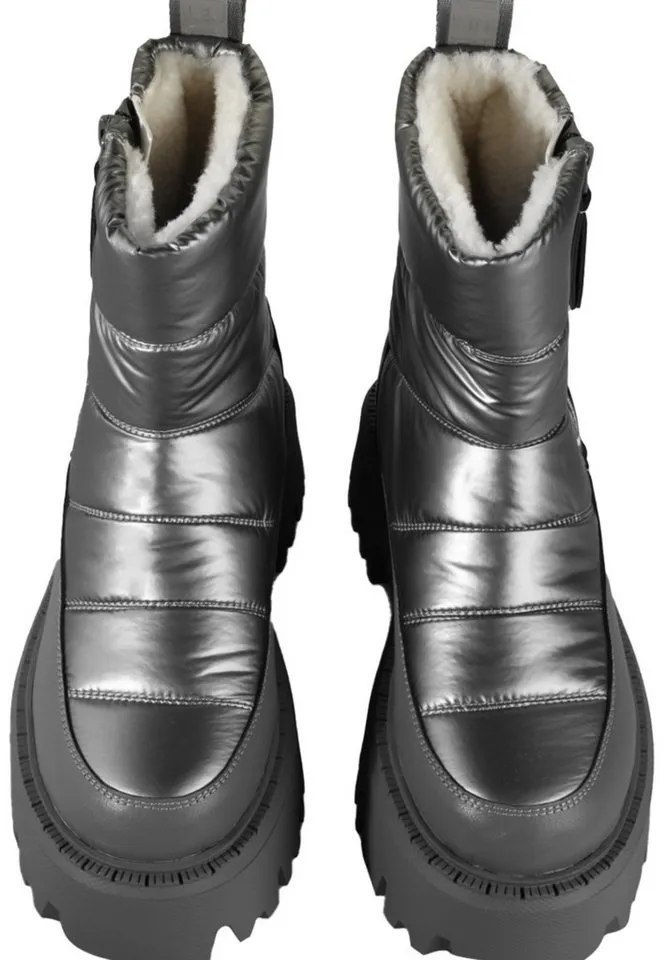 Buffalo Buffalo ASPEN PUFFER ZIP - VEGAN NYLON Winterstiefel, Grau, – Produktbild 1 von 5