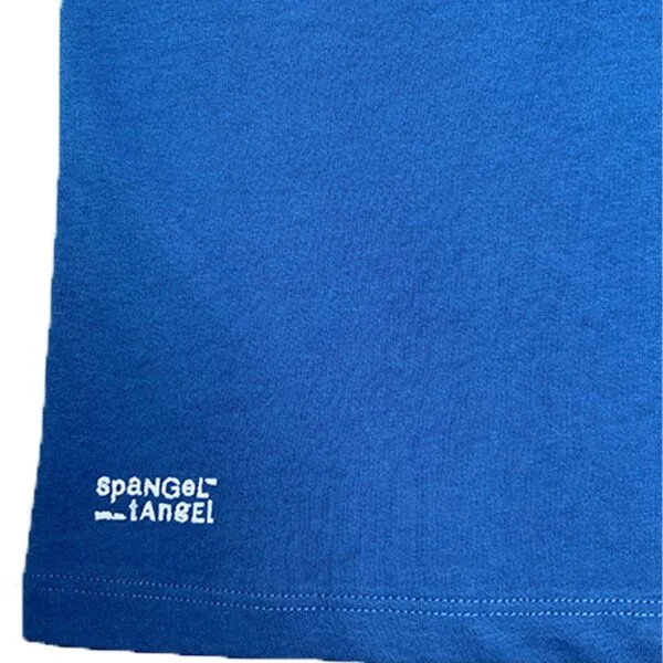 Spangeltangel Spangeltangel T-Shirt "Soundschnecke", Kinder, Bio-Baumwolle, Siebdruck, Musik, bedruckt, Blau, – Produktbild 4 von 4