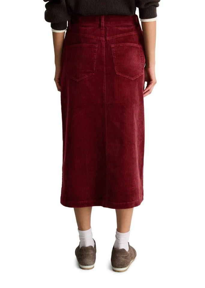 Marc O'Polo DENIM Webrock aus Baumwoll-Stretch, Rot, – Produktbild 2 von 5