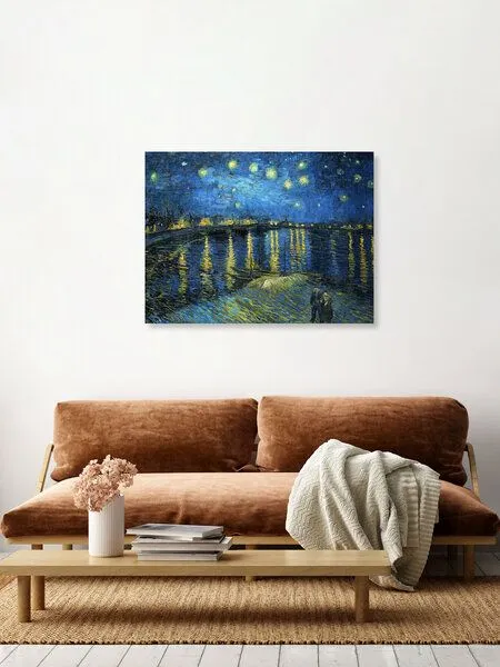 Photocircle Photocircle Poster / Leinwandbild - Vincent van Gogh - Sternennacht über der Rhone – Produktbild 3 von 4