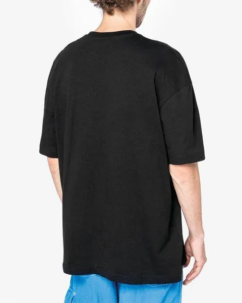 YTWOO YTWOO Schweres Herren T-Shirt Oversized 220g/m² aus 100% nachhaltiger Bio-Baumwolle, Schwarz, – Produktbild 2 von 4