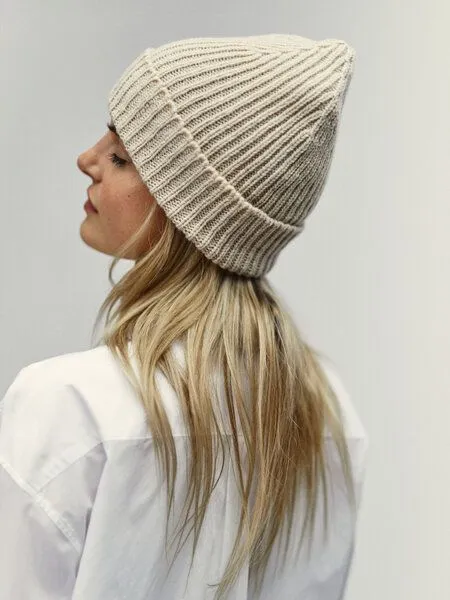 WOTE WOTE Mütze aus softem recyceltem Cashmere Mix, Off-white, – Produktbild 1 von 2