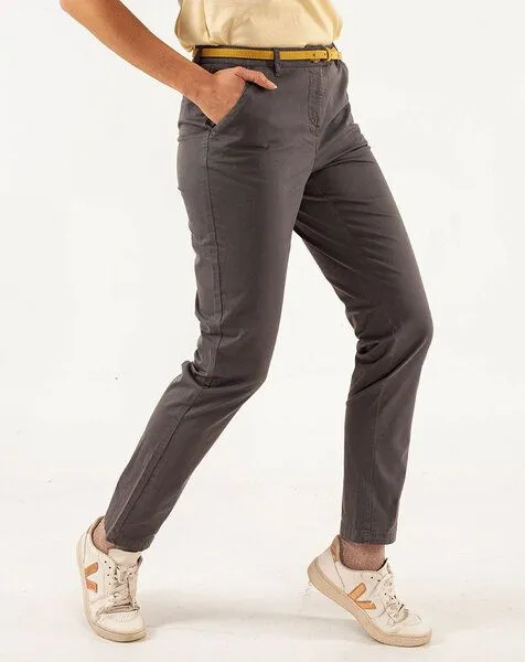 Alma & Lovis Alma & Lovis Chino aus Bio-Baumwolle, Dunkelgrau, – Produktbild 2 von 4