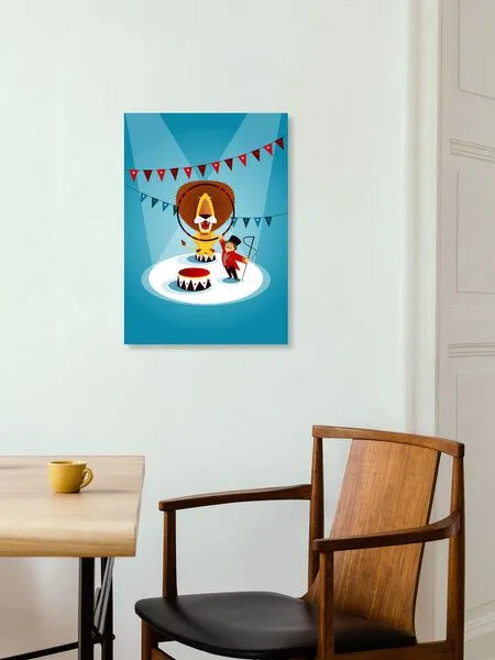Photocircle Photocircle Poster / Leinwandbild - Zirkus-Löwe – Produktbild 7 von 8