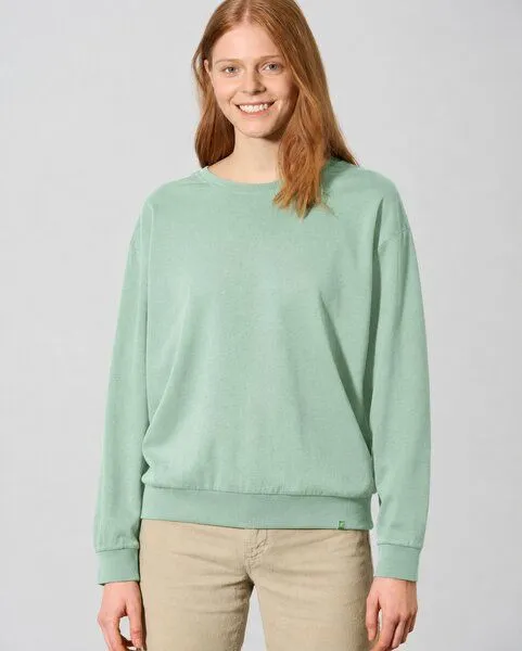 HempAge HempAge Basic Sweatshirt Damen Hanf/Biobaumwolle, Menta(grün), – Produktbild 1 von 4
