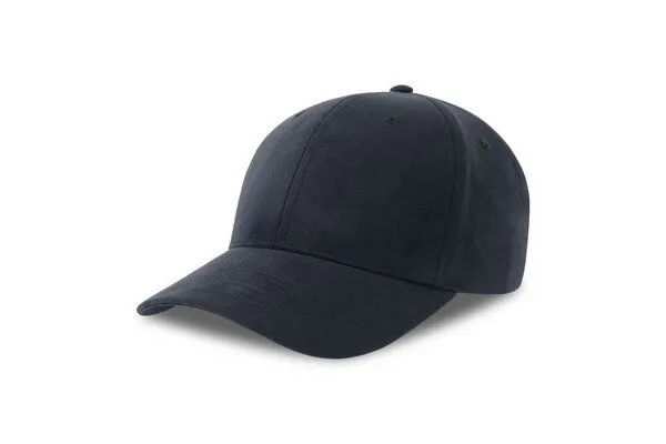 Atlantis Headwear Atlantis Headwear Cap Wildleder Imitat Baseballkappe aus recyceltem Polyester mit verstellbarem Metallverschluss, Navy, – Produktbild 2 von 2