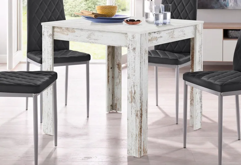 OTTO home Esstisch Meigh (OTTO-Choices), Breite 80 cm, in verschiedenen Farbvarianten erhältlich, Weiß, – Produktbild 4 von 8