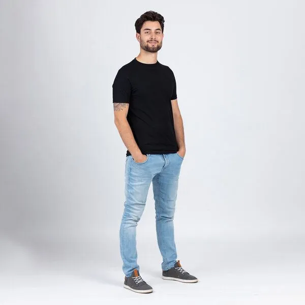 Lexi&Bö Lexi&Bö Herren Basic T-Shirt, Schwarz, – Produktbild 3 von 4