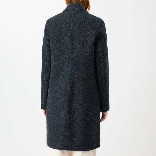 LangerChen LangerChen Wollmantel - Classical Coat II - aus Bio-Wolle, Blaugrau (graphite), – Produktbild 3 von 3