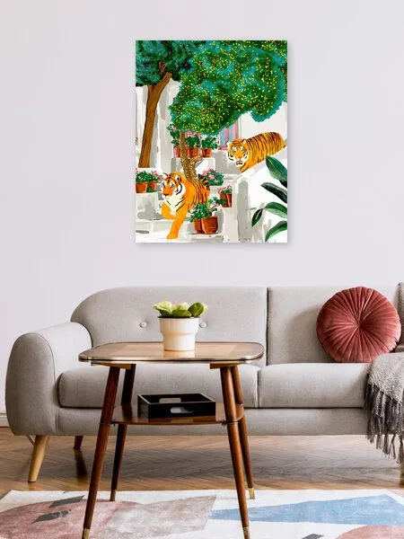 Photocircle Photocircle Poster / Leinwandbild - Tigers in Greece – Produktbild 2 von 4