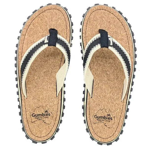 Gumbies Gumbies Corker - Zehentrenner aus Kork für Damen und Herren, Schwarz, – Produktbild 1 von 3
