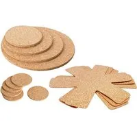 Kork Deko Kork-Deko 6er-Set Untersetzer (15, 20, 25, 30cm & Gläser) mit Pfannenschutz – Produktbild 1 von 1