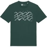 ilovemixtapes ilovemixtapes Unisex T-Shirt mit Waves and Boats Motiv – Nachhaltig, Fair, Vegan, Bio-Baumwolle, Glazed green (grün), – Produktbild 1 von 1