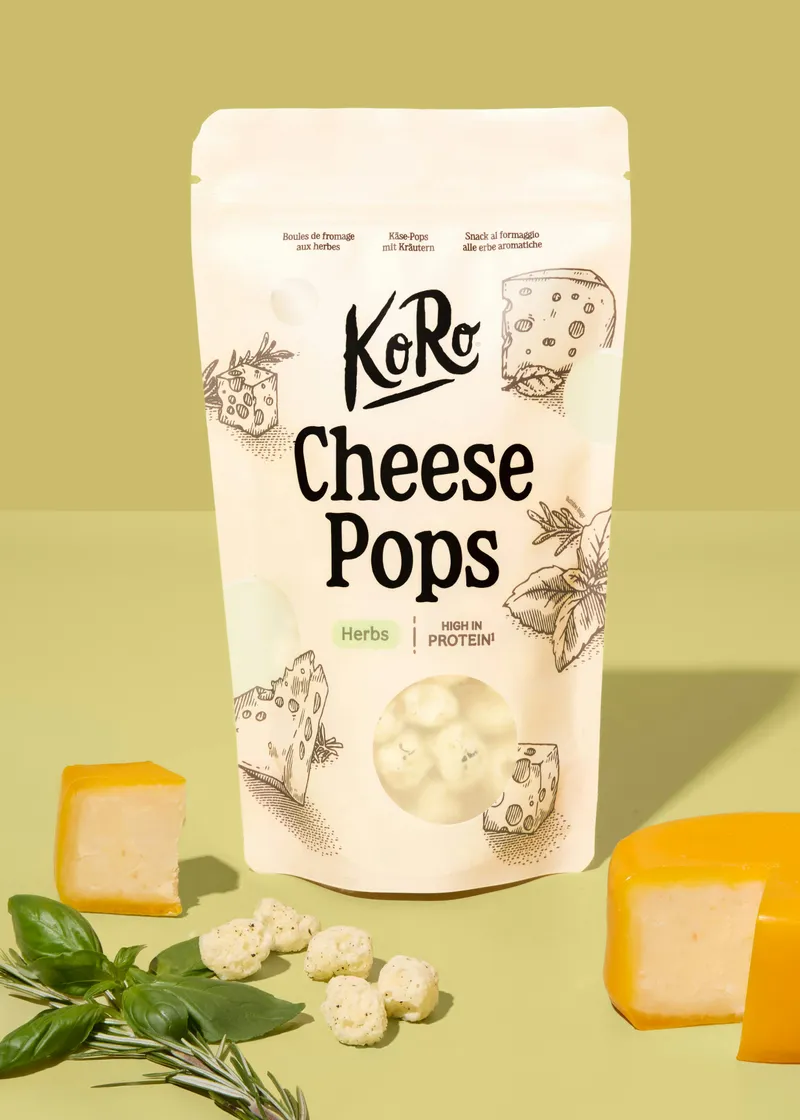 KoRo Cheese Pops Gouda-Kräuter | 50 g – Produktbild 2 von 5