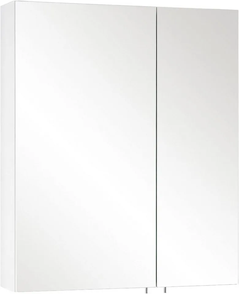 Schildmeyer Spiegelschrank Basic, Spiegelschrank, Made in Germany, B: 60 cm Solide Verarbeitung - Dieses Produkt ist in Deutschland gefertigt, Weiß, – Produktbild 2 von 5