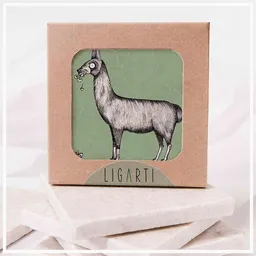 LIGARTI Fliesenuntersetzer »Lama« von LIGARTI | Design Untersetzer | Natursteinfliese – Produktbild 1 von 1