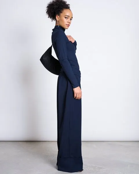 JAN N JUNE JAN N JUNE Rib Turtleneck Longsleeve MIO, Nightfall, – Produktbild 4 von 4