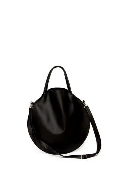 ELEKTROPULLI Runder Shopper von ElektroPulli, Schwarz glattleder, – Produktbild 1 von 4