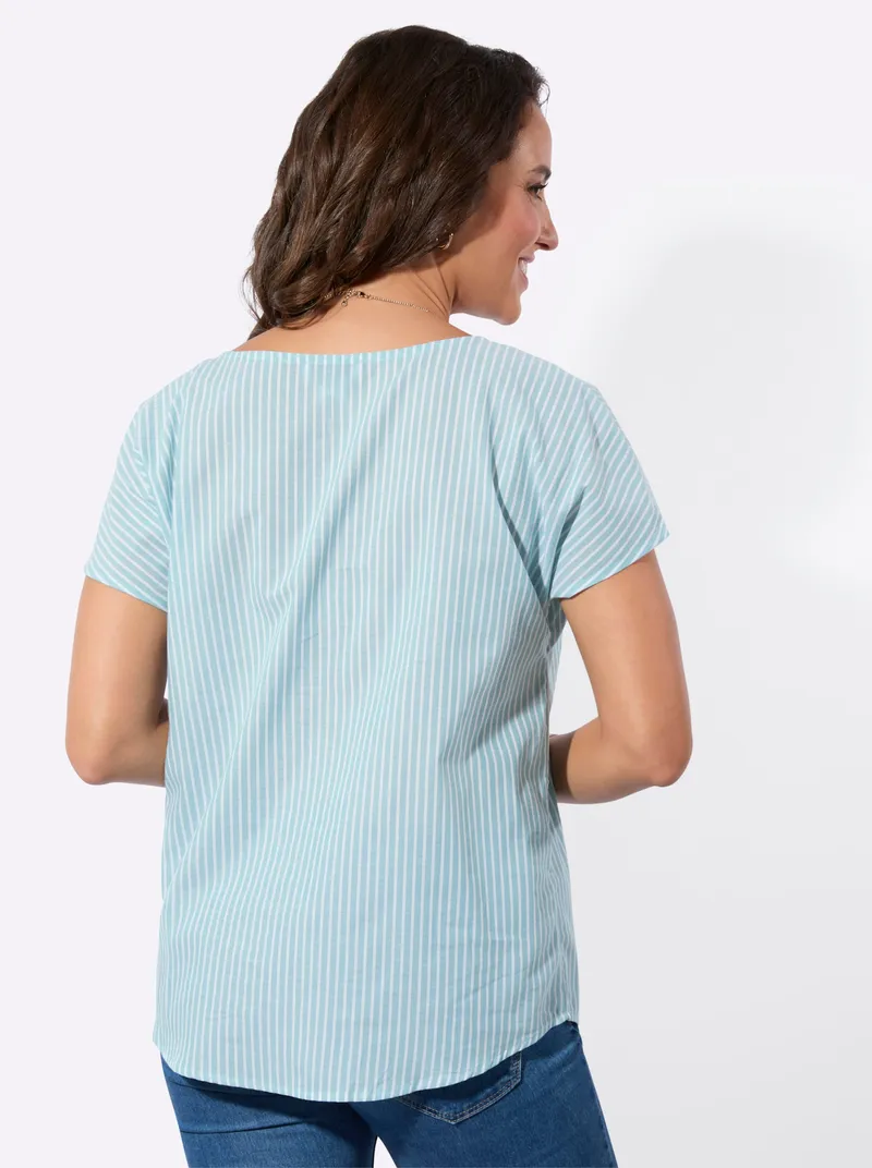 Witt Gestreifte Bluse ozean-weiß-gestreift, Ozean-weiß-gestreift, – Produktbild 2 von 2