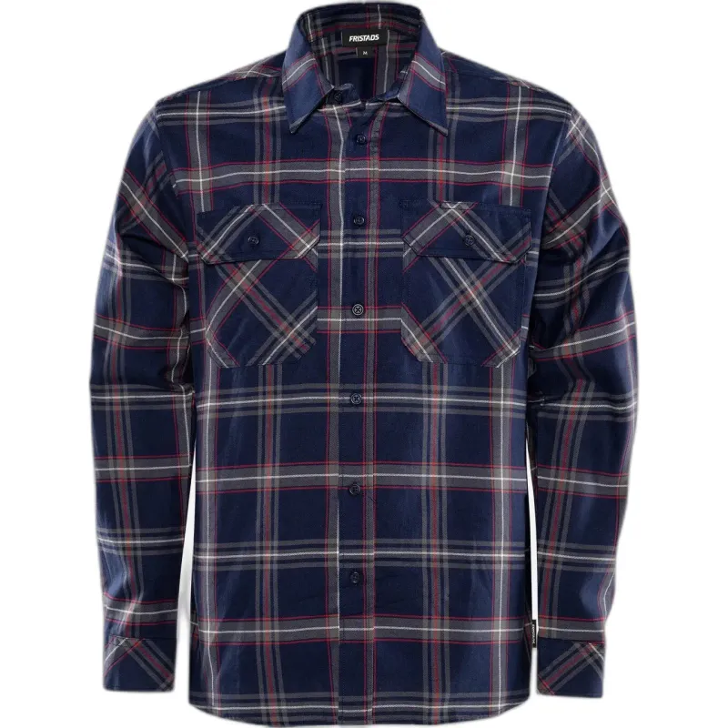 Fristads Langarmhemd aus Flanell Fristads 7421 MSF, Bleu, – Produktbild 1 von 2
