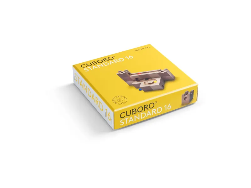 CUBORO CUBORO Kugelbahn aus unbehandeltem Buchenholz Standard 16 Maße: 5 x 5 x 5 cm, Natur, – Produktbild 2 von 2